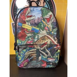 Nerf Super Soaker Space Junk Backpack Dinosaur T-Rex Large Bag Watergun